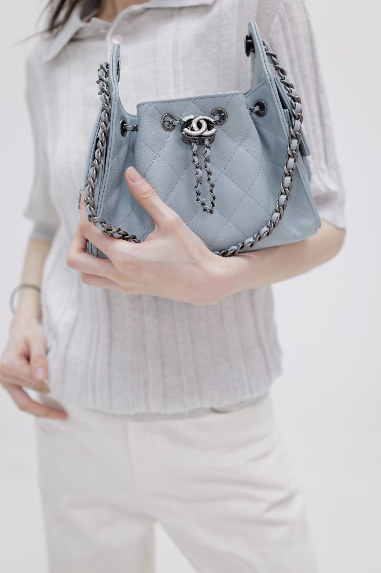 小香25bag mini冰蓝色 小香25bag mini冰蓝色 產品細節圖