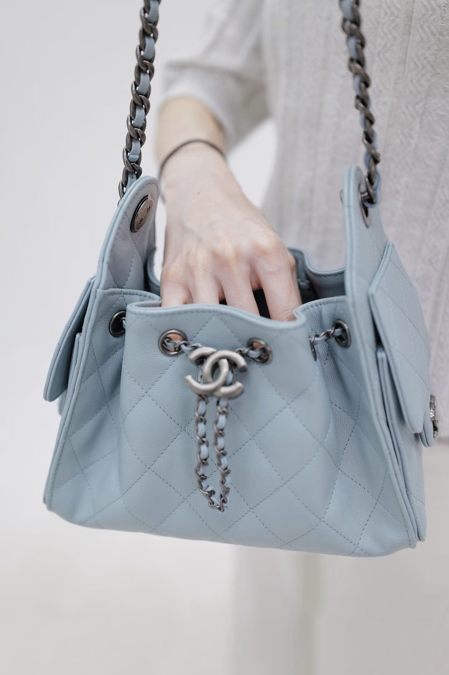 小香25bag mini冰蓝色 小香25bag mini冰蓝色 產品細節圖