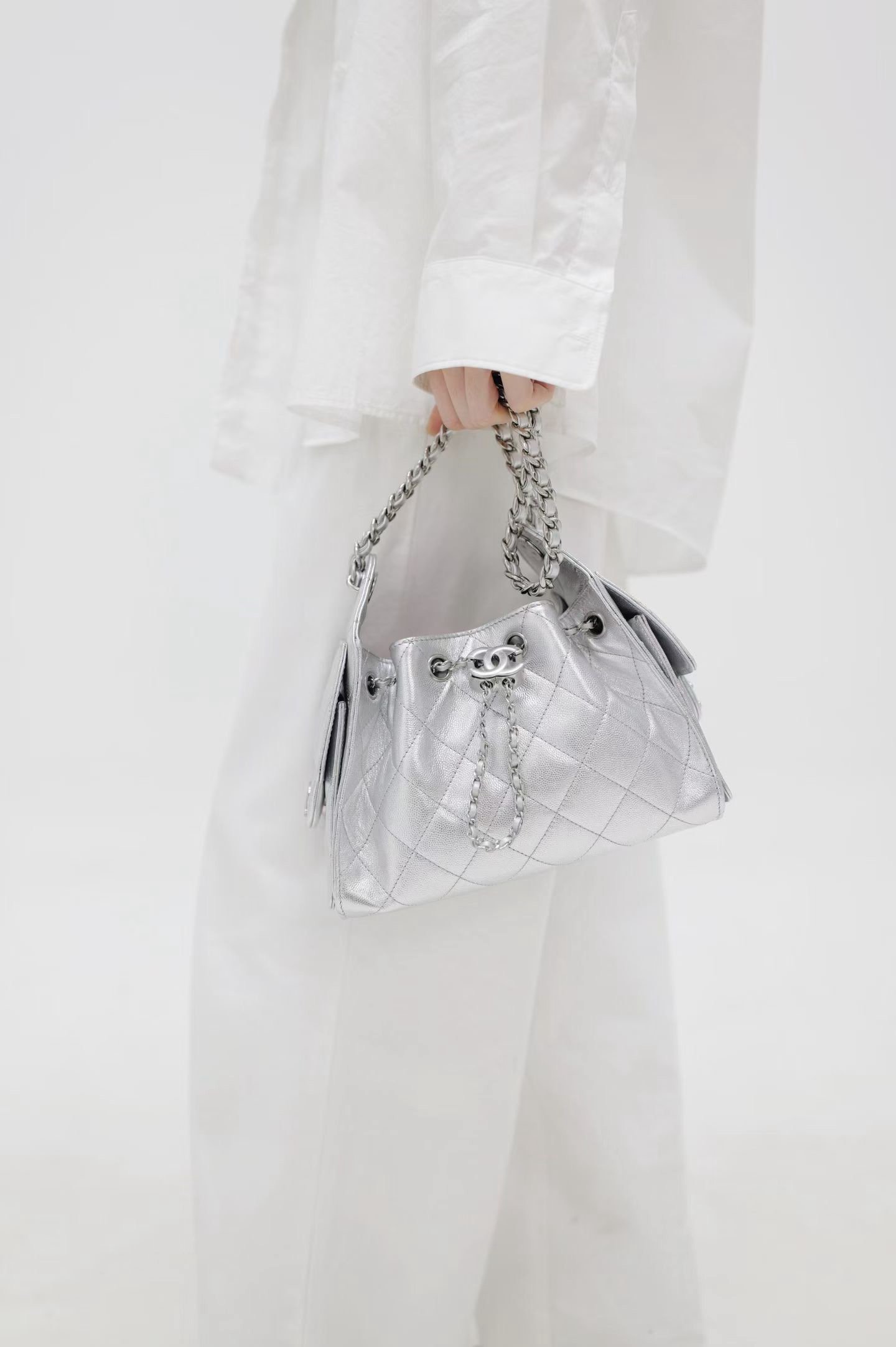 小香25bag mini银色 小香25bag mini银色 產品細節圖